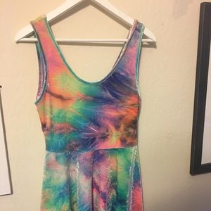 Rainbow Velvet Dress